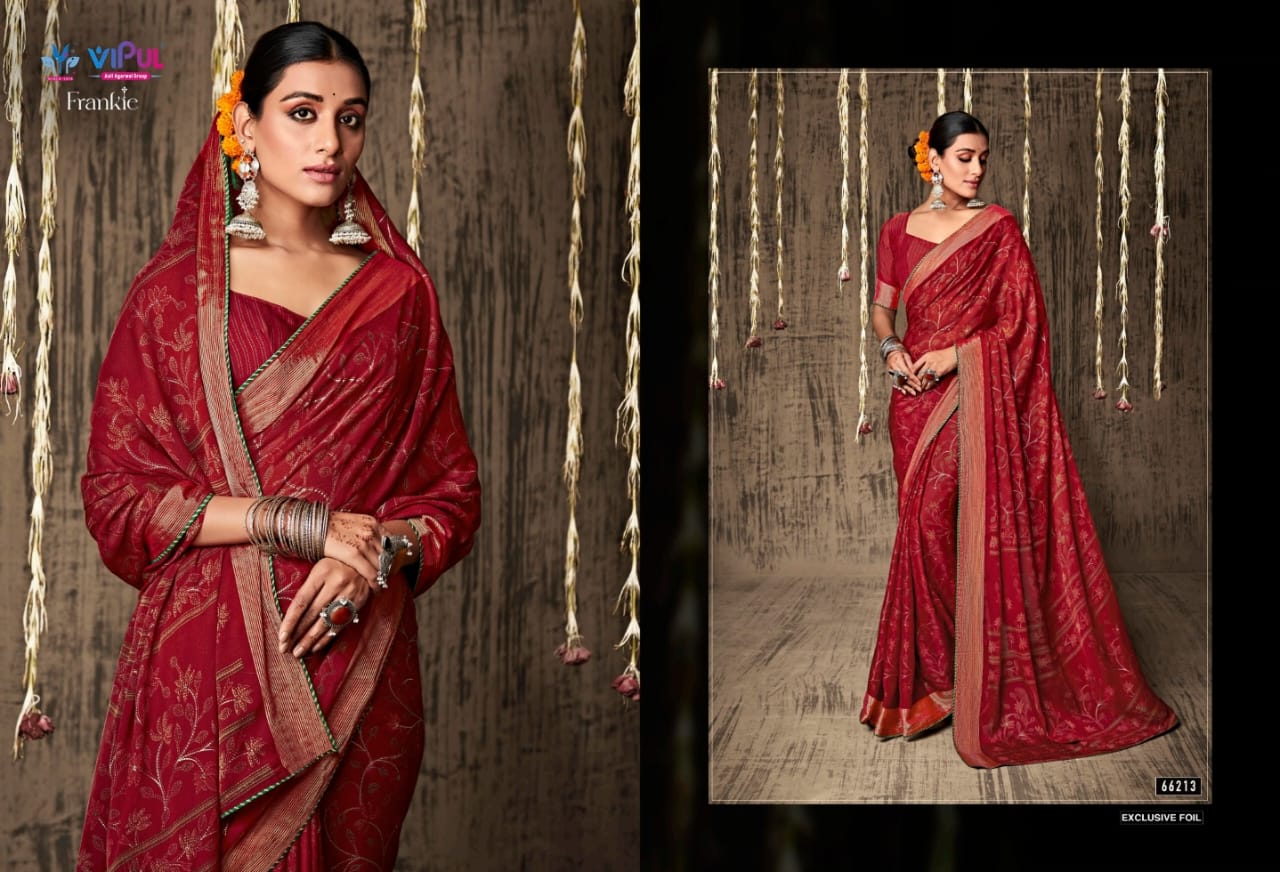 Frankie By Vipul  66204-66215 Printed Sarees Catalog